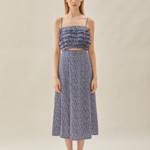 Tiered Frill Top in Moonlight Bloom